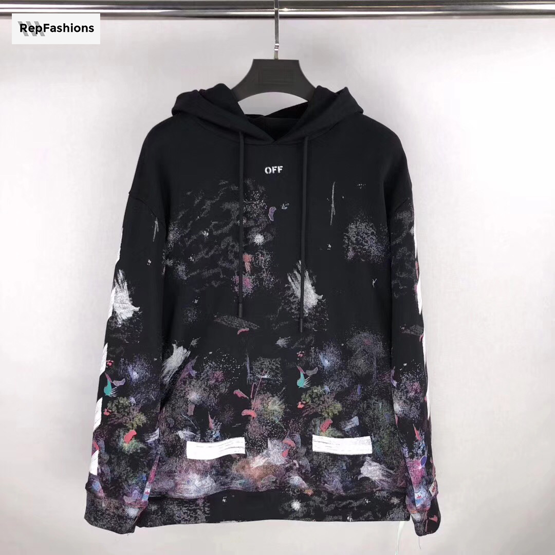 Replica Off White Galaxy Brushed Hoodie Buy Online With High Quality