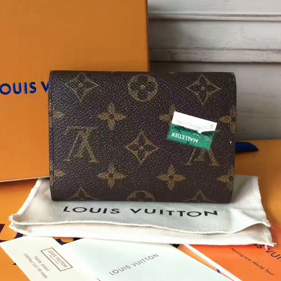 Louis Vuitton P00182 Victorine Wallet My World Tour Monogram Canvas