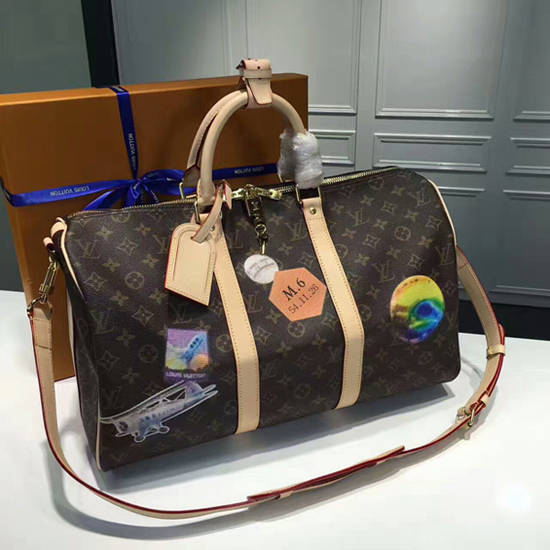 3D model Louis Vuitton Bag Keepall Bandouliere 45 Monogram Empreinte VR /  AR / low-poly
