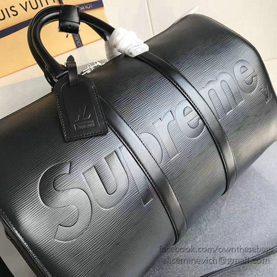 Louis Vuitton x Supreme Keepall Bandouliere 45 M53433 Epi Leather