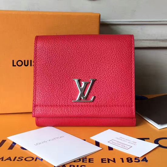 Louis Vuitton Lockme II Compact Wallet M64308 Taurillon Leather