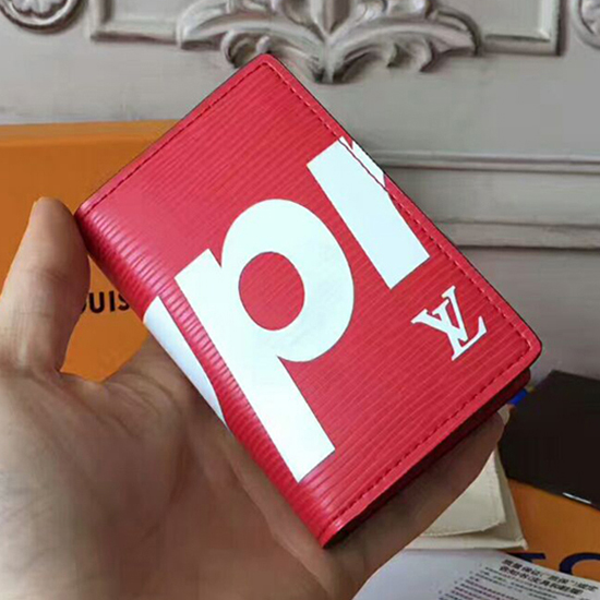 Louis Vuitton x Supreme Pocket Organizer Epi Red - US