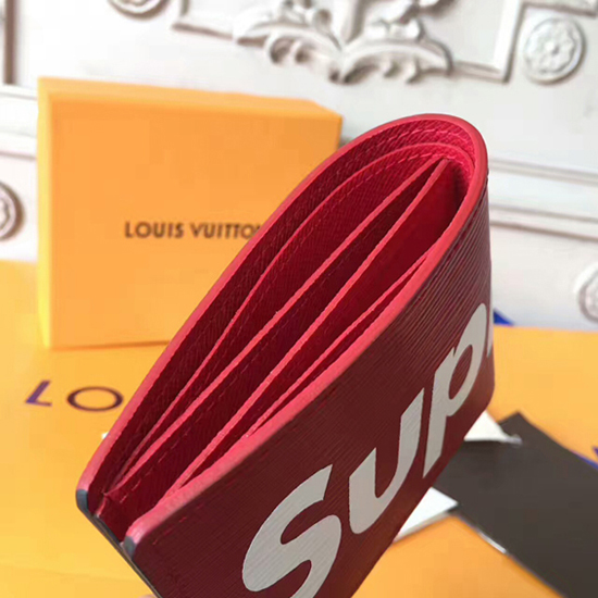Louis Vuitton x Supreme Slender Wallet M67717 Epi Leather