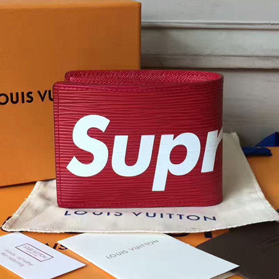 Louis Vuitton x Supreme Slender Wallet M67717 Epi Leather