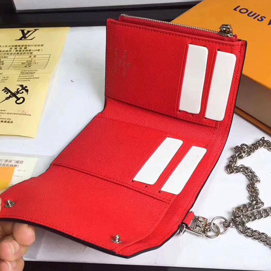 Louis Vuitton Epi Supreme Compact Wallet M67755 w/o Chain From JPN 012  5948201
