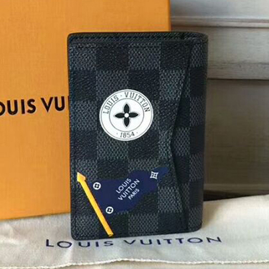 Louis Vuitton Pocket Organizer N64440 Damier Graphite Stickers