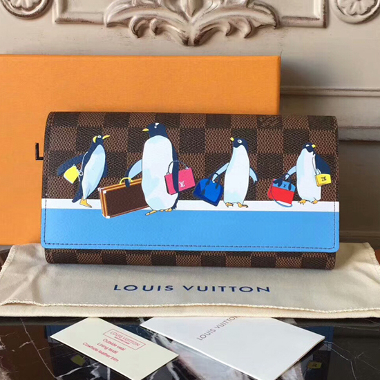 Louis Vuitton Sarah Wallet N64426 Damier Ebene Canvas