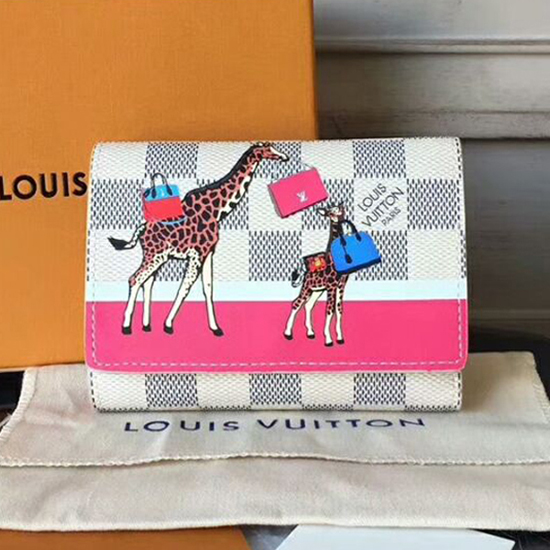 Louis Vuitton Victorine Wallet N60059 Damier Azur Canvas