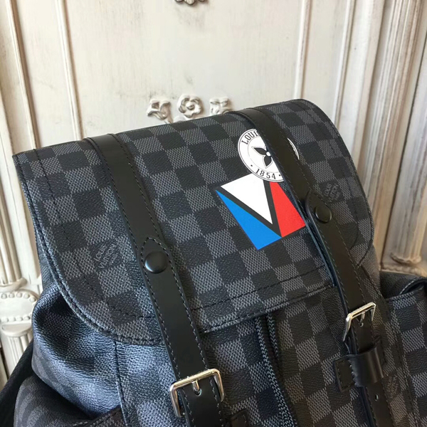 Louis Vuitton Christopher Backpack PM N41055 Damier Graphite Canvas