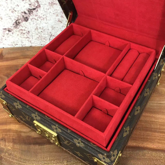 Jewelry Box Monogram Canvas - Red