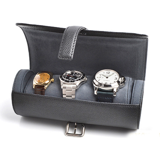 Louis Vuitton M32609 3 Watch Case Taiga Leather