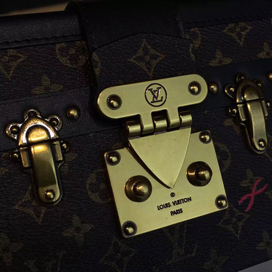 Louis Vuitton M40273 Petite Malle Crossbody Bag Monogram Canvas