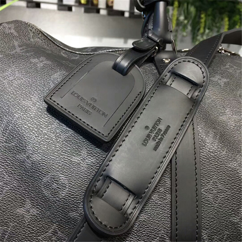 Louis Vuitton M40569 Keepall Bandouliere 45 Duffel Bag Monogram Eclipse Canvas