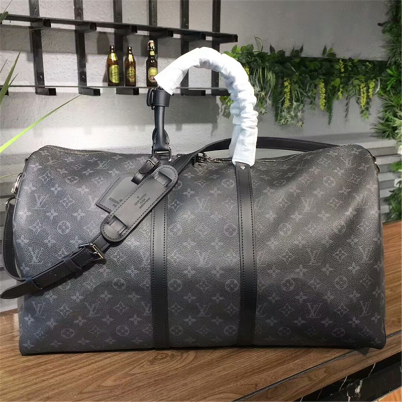 Sold at Auction: Louis Vuitton KEEPALL BANDOULIÈRE 55 Duffle Bag