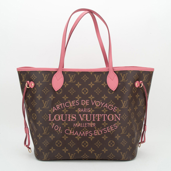 Louis Vuitton M40939 Neverfull MM Shoulder Bag Monogram Canvas
