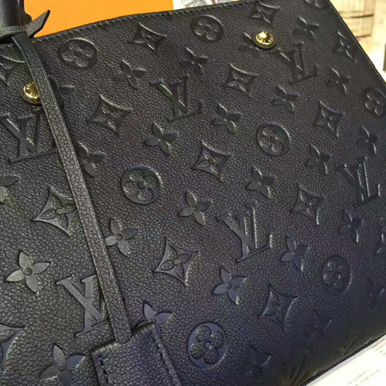 Louis Vuitton M41048 Montaigne MM Tote Bag Monogram Empreinte Leather