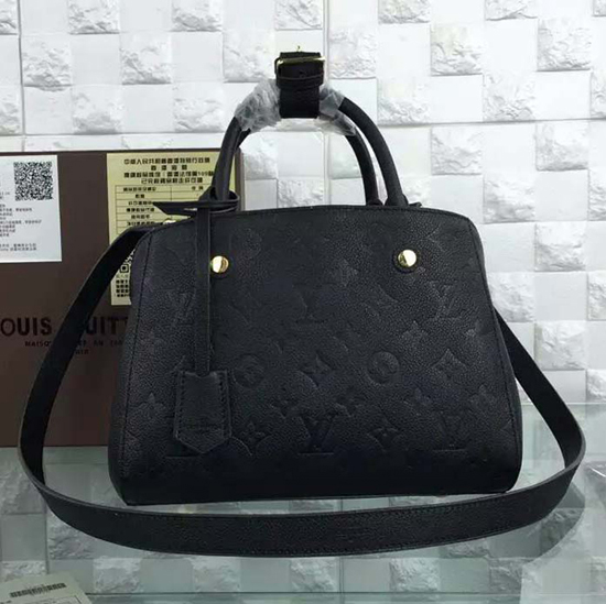 Louis Vuitton M41053 Montaigne BB Tote Bag Monogram Empreinte Leather
