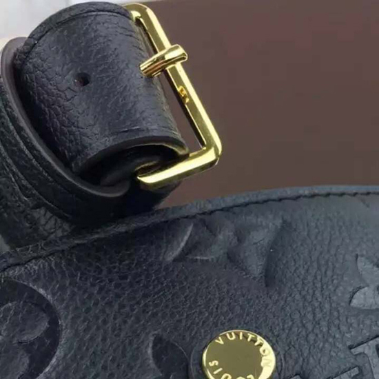 Louis Vuitton bag Empreint Montaigne BB M41053 black women shoulder handbag