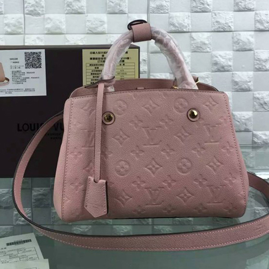 Louis Vuitton M41199 Montaigne BB Tote Bag Monogram Empreinte Leather