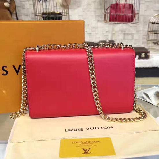 Louis Vuitton M41280 Chain Louise MM Crossbody Bag Calfskin Leather