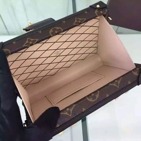 Louis Vuitton M41552 Petite Malle Crossbody Bag Monogram Canvas