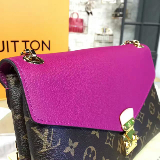 Louis Vuitton Pallas Chain Shoulder Bag Monogram Pink - THE PURSE