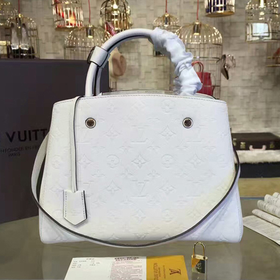Louis Vuitton M41698 Montaigne MM Tote Bag Monogram Empreinte Leather