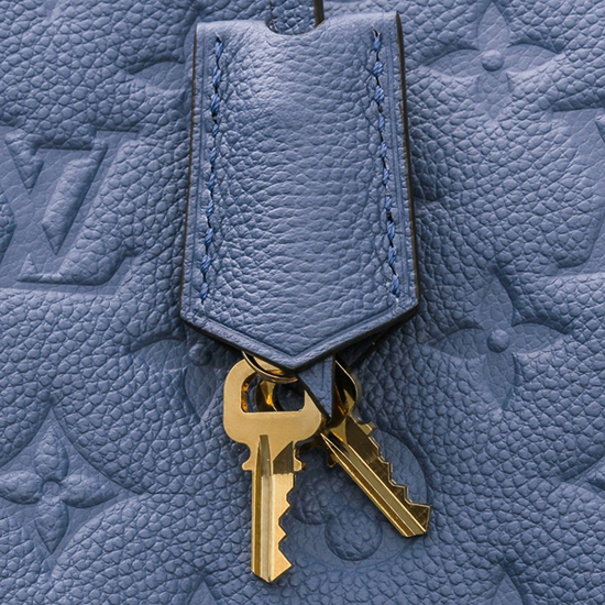 Louis Vuitton M41757 Montaigne MM Tote Bag Monogram Empreinte Leather
