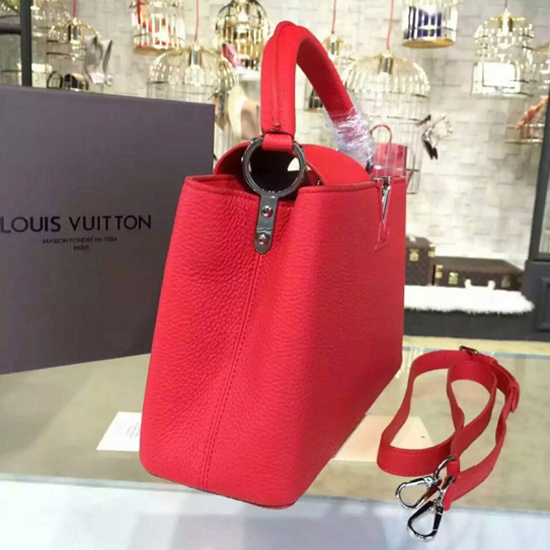 Louis Vuitton M42237 Capucines PM Tote Bag Taurillon Leather