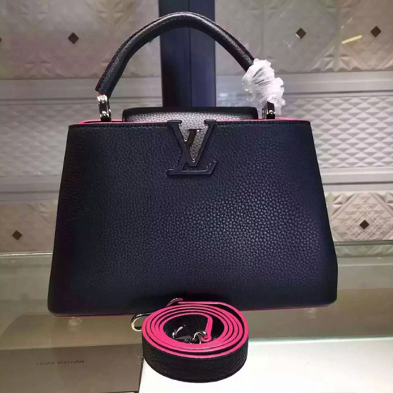 Louis Vuitton M42245 Capucines PM Tote Bag Taurillon Leather