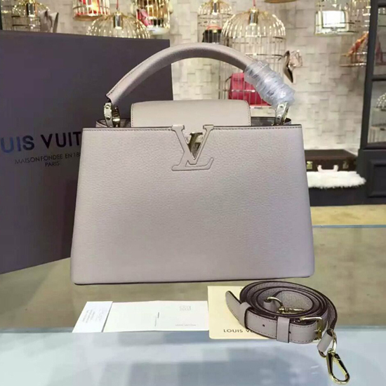 Louis Vuitton M42253 Capucines PM Tote Bag Taurillon Leather