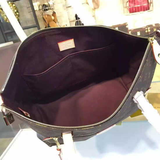 Louis Vuitton Iena MM M42267 Monogram Canvas Shoulder Tote Bag