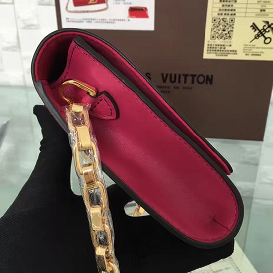 Louis Vuitton M42386 Chain Louise GM Crossbody Bag Taurillon Leather