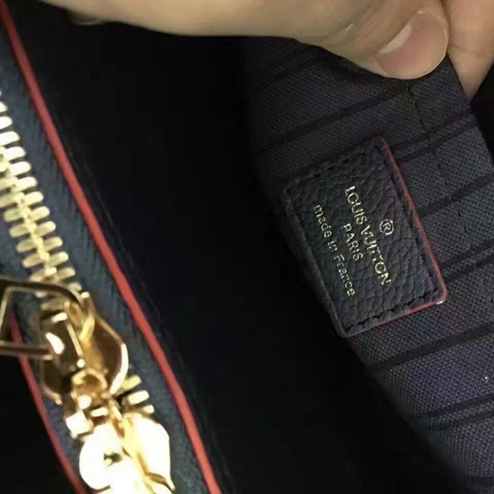 Louis Vuitton M42747 Montaigne BB Tote Bag Monogram Empreinte Leather