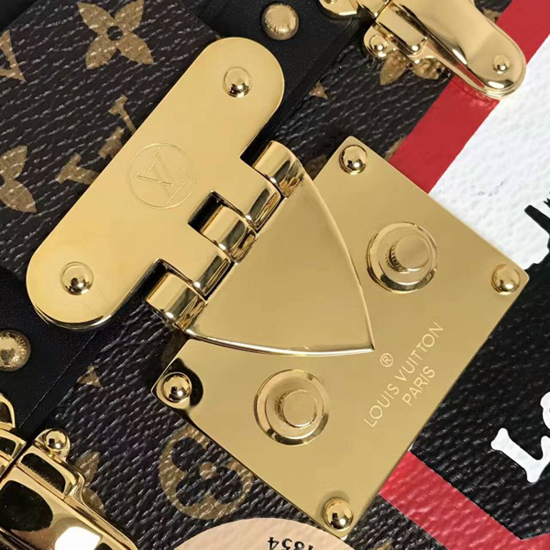 Louis Vuitton M43229 Petite Malle World Tour Crossbody Bag Monogram Canvas