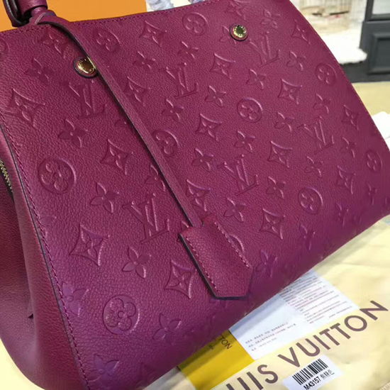 Louis Vuitton M43258 Montaigne MM Tote Bag Monogram Empreinte Leather