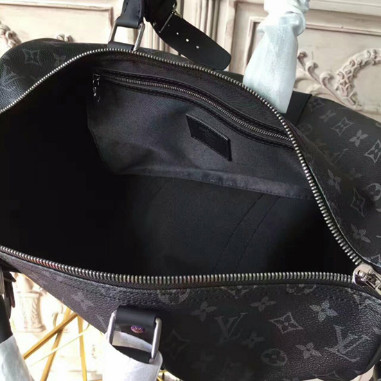 Louis Vuitton M43413 Keepall 45 Bandouliere Duffel Bag Monogram Eclipse Canvas