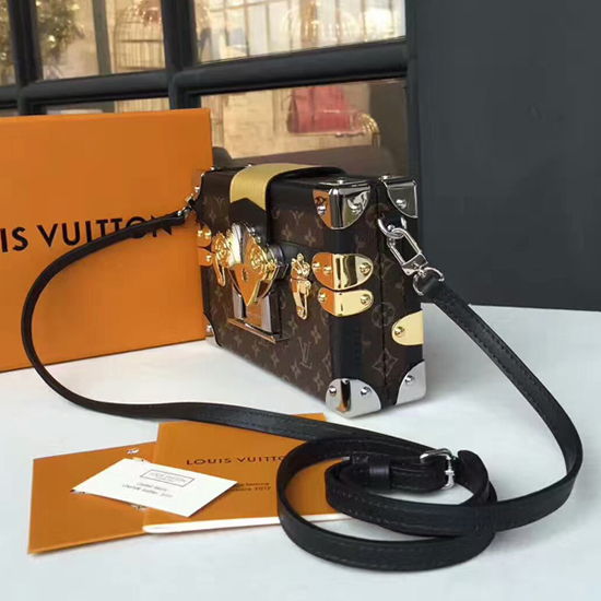 Louis Vuitton M44097 Petite Malle Crossbody Bag Monogram Canvas