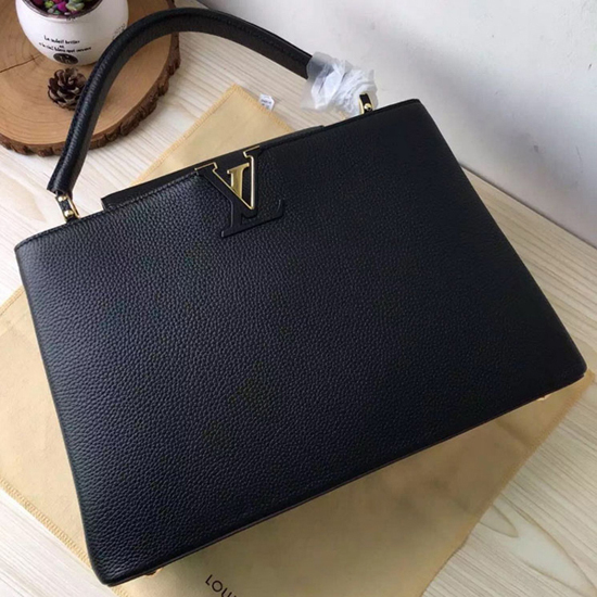 Louis Vuitton M48864 Capucines MM Tote Bag Taurillon Leather