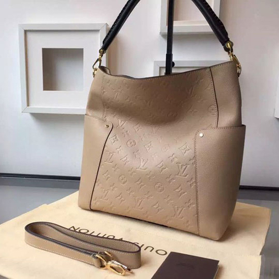 Louis Vuitton M50075 Bagatelle Hobo Bag Monogram Empreinte Leather
