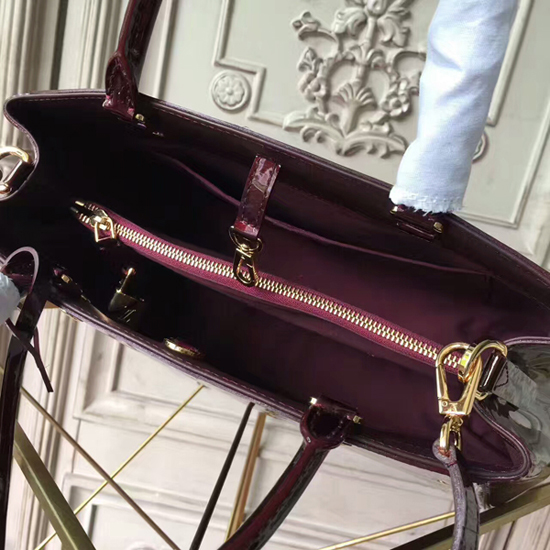 Louis Vuitton M50400 Montaigne MM Tote Bag Monogram Vernis