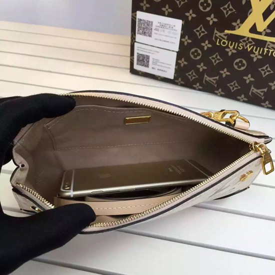 Louis Vuitton M50407 Santa Monica Clutch Crossbody Bag Monogram Vernis