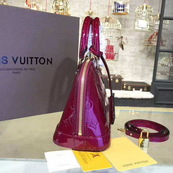 Louis Vuitton M50565 Alma BB Tote Bag Monogram Vernis