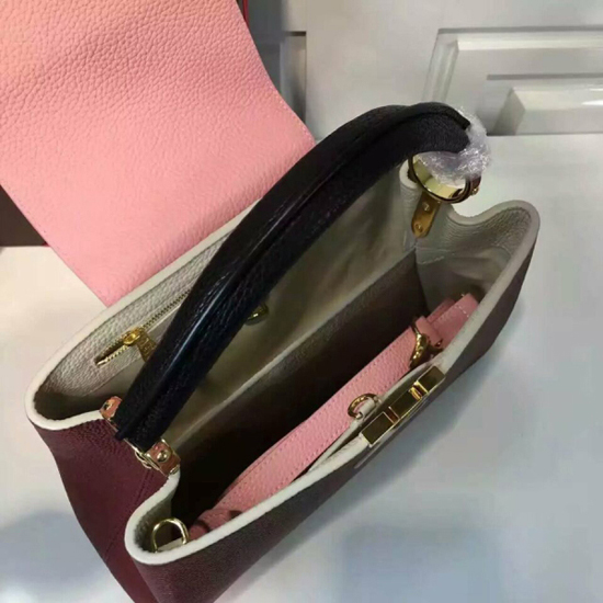 Louis Vuitton M51082 Capucines PM Tote Bag Taurillon Leather