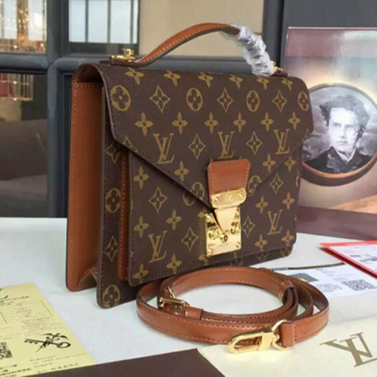 Louis Vuitton M51185 Monceau Crossbody Bag Monogram Canvas