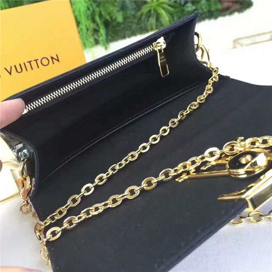 Louis Vuitton M51601 Louise Chain PM Crossbody Bag Monogram Vernis