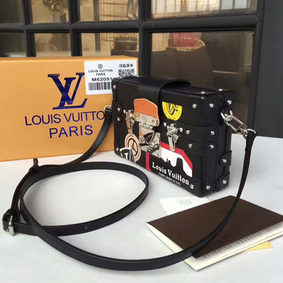 Louis Vuitton M52051 Petite Malle Crossbody Bag Epi Leather