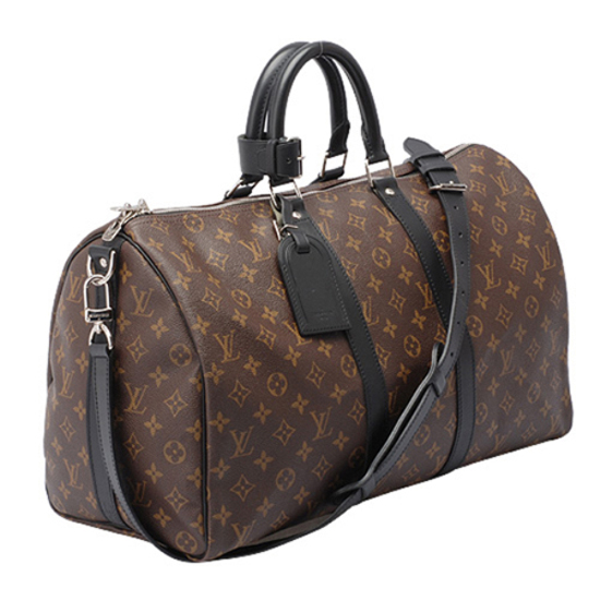 Louis Vuitton M56711 Keepall Bandouliere 45 Duffel Bag Monogram Macassar Canvas