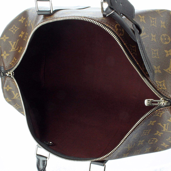 Louis Vuitton M56711 Keepall Bandouliere 45 Duffel Bag Monogram Macassar Canvas
