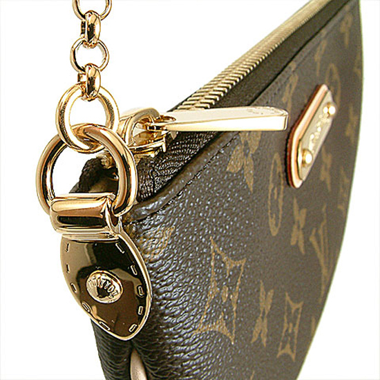 Auth Louis Vuitton Monogram Pochette Milla MM Hand Bag M60094 Used